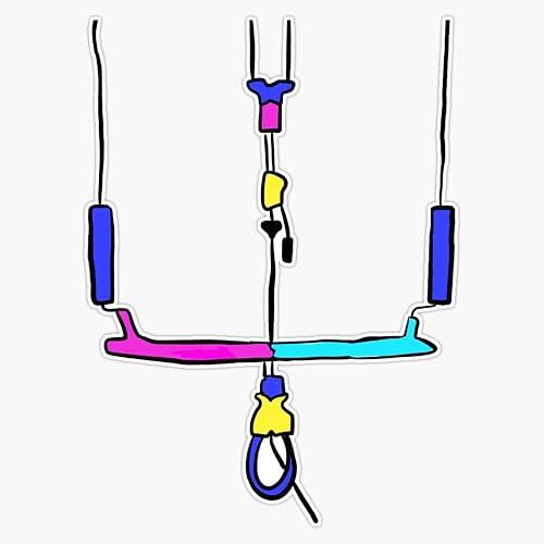 Adhesivo de vinilo impermeable para barra de kitesurf Kiteboard Bar, para laptop, pared, ventana, 5 pulgadas