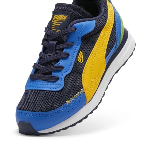PUMA Unisex-Child Shoes Road Rider Sneaker, Navy-Yellow Sizzle, 12.5 US Little Kid2