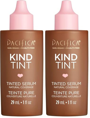 Image of Pacifica Beauty | Kind Tint Tinted Serum | Skincare Ingredients - Vegan Collagen, Hyaluronic Acid, Vitamin C, Niacinamide, Caffeine | Lightweight Foundation | Vegan, Cruelty Free, Clean Makeup