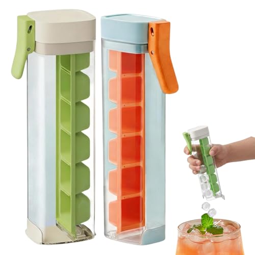 Set de 2 moldes para hielo de vidrio portátiles miniatura 1