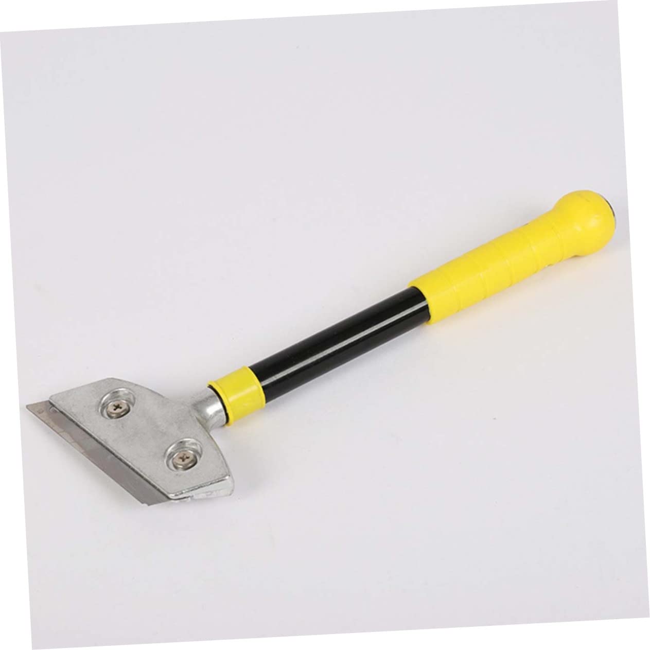 FOMIYES Heavy-Duty Glass Cleaning Scraper Tool Ergonomic Cooktop and Window Cleaner with Ribbed Control for Safe Use for Stovetop Tiles and Adhesive Removal