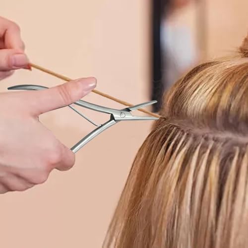 Alicates para extensiones profesionales de acero inoxidable con diseño plano ergonómico 7