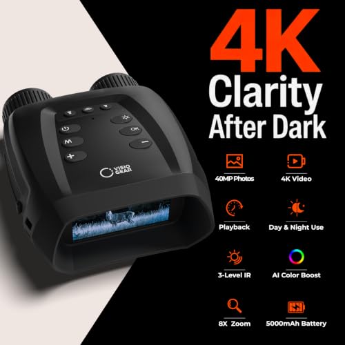 Image of VisioGear 4K Night Vision Goggles for Adults - Night Thunder X3