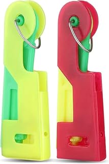 2 Pieces Automatic Needle Threading Device Hand Self Thread Guide Plastic Sewing Needle Device Easy to Use and Carry Sewing Supplies, Random Color Practical Needle Threader,Sewing Threaders