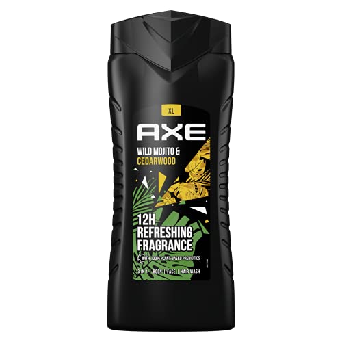 Image of Axe Wild Mojito & Cedarwood XL Men's Shower Gel XL for Long-Lasting Freshness and Fragrance Dermatologically Tested 400 ml Cedarwood, Mint