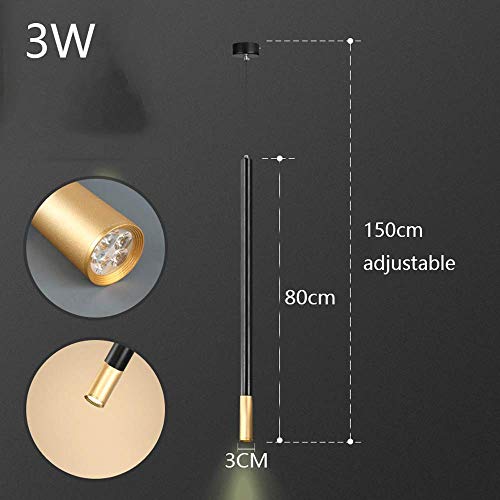 Lámparas Colgantes de Aluminio LED cilíndricas para iluminación moderna 8