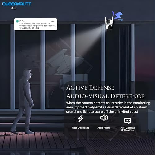 Image of XUGA-Cybernautt Series X2I 8MP PTZ Dual Solar 4G Sim Outdoor CCTV Camera | Color Night Vision | Motion Detection | Water Proof | 10X Zoom | Use Air-tel 4G Sim