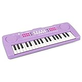 aPerfectLife Kids Keyboard Piano, 37 Key Portable Electronic Keyboard Piano Educational Toy, Digital Music Piano Keyboard for Kids Girls Boys (Purple)