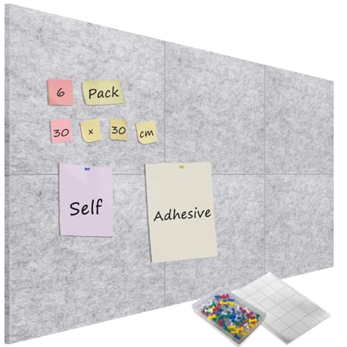 StyBtt Lot De 2 Panneaux En Feutre 60x40 - Tableau D'affichage En