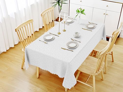 Image of Smiry Rectangle Waterproof Heavy Duty Vinyl Tablecloths, 60 x 84 Inch