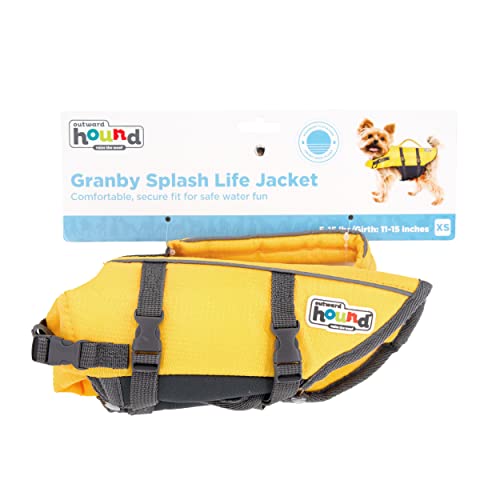Outward Hound Granby Splash Yellow Dog Life Jacket, Xs #TOP7