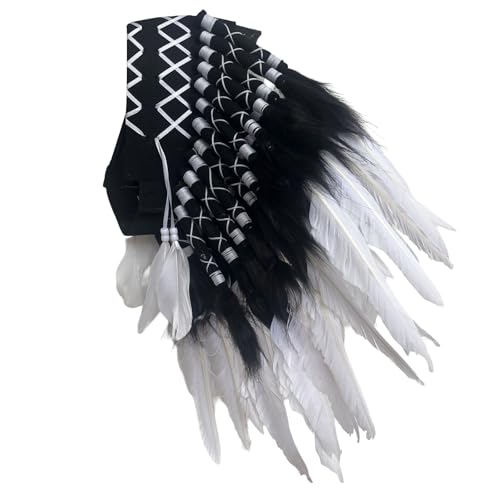 Coiffe authentique à plumes style ethnique pour briller en festival