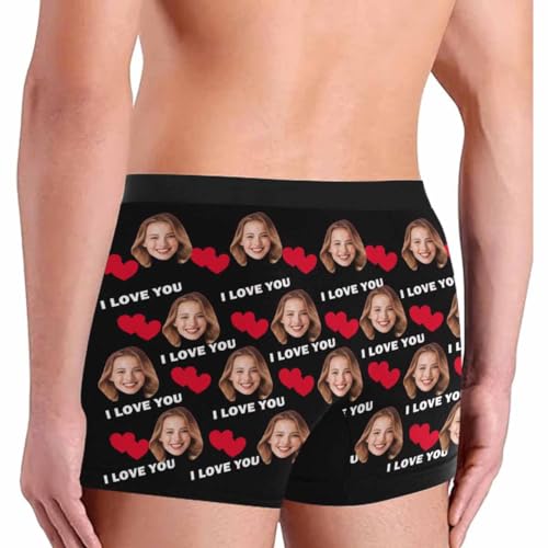 Custom Men's Face Boxer Briefs Underpants, Personalized Underwear Short with Photo Face Valentines Day Gifts for Him 5