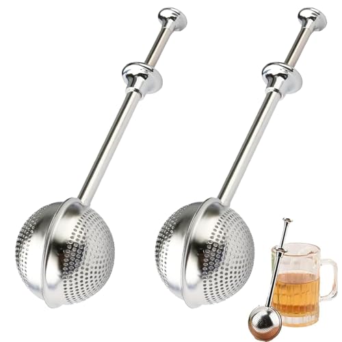 Catálogo de Infusor favoritos de las personas. 44 JIAQCN 2 Piezas Infusor De Te, Infusor De Te y Tisanas, Adecuado Para Filtrar El Té, o Espolvorear Polvo o Filtrar Especias En El Postre, Etc
