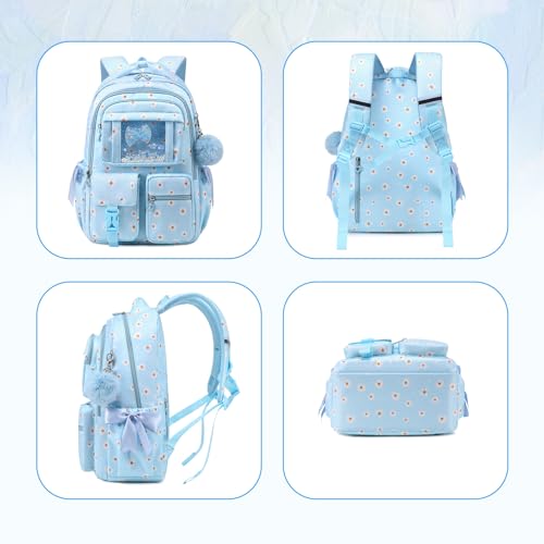 Image of PIG PIG GIRL Kids Backpack for Girls School Book Bag for Elementary Primary