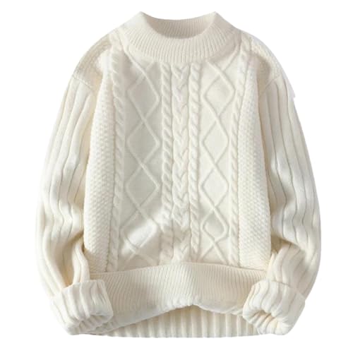 Men's Pullovers Knitted Sweater Autumn and Winter Round Neck Vintage Loose Sweaters
