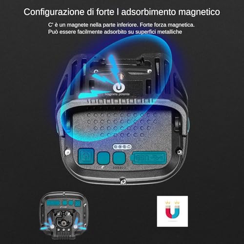 Lampe de travail portable avec aimant et haute luminosité USB imperméable - 6