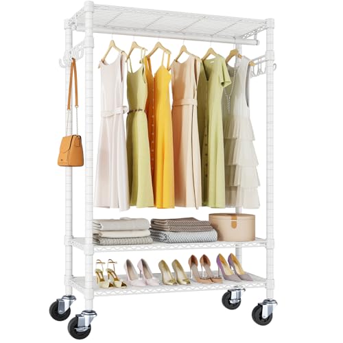 Image of VIPEK R3 Rolling Clothing Rack Portable Garment Rack for Hanging Clothes