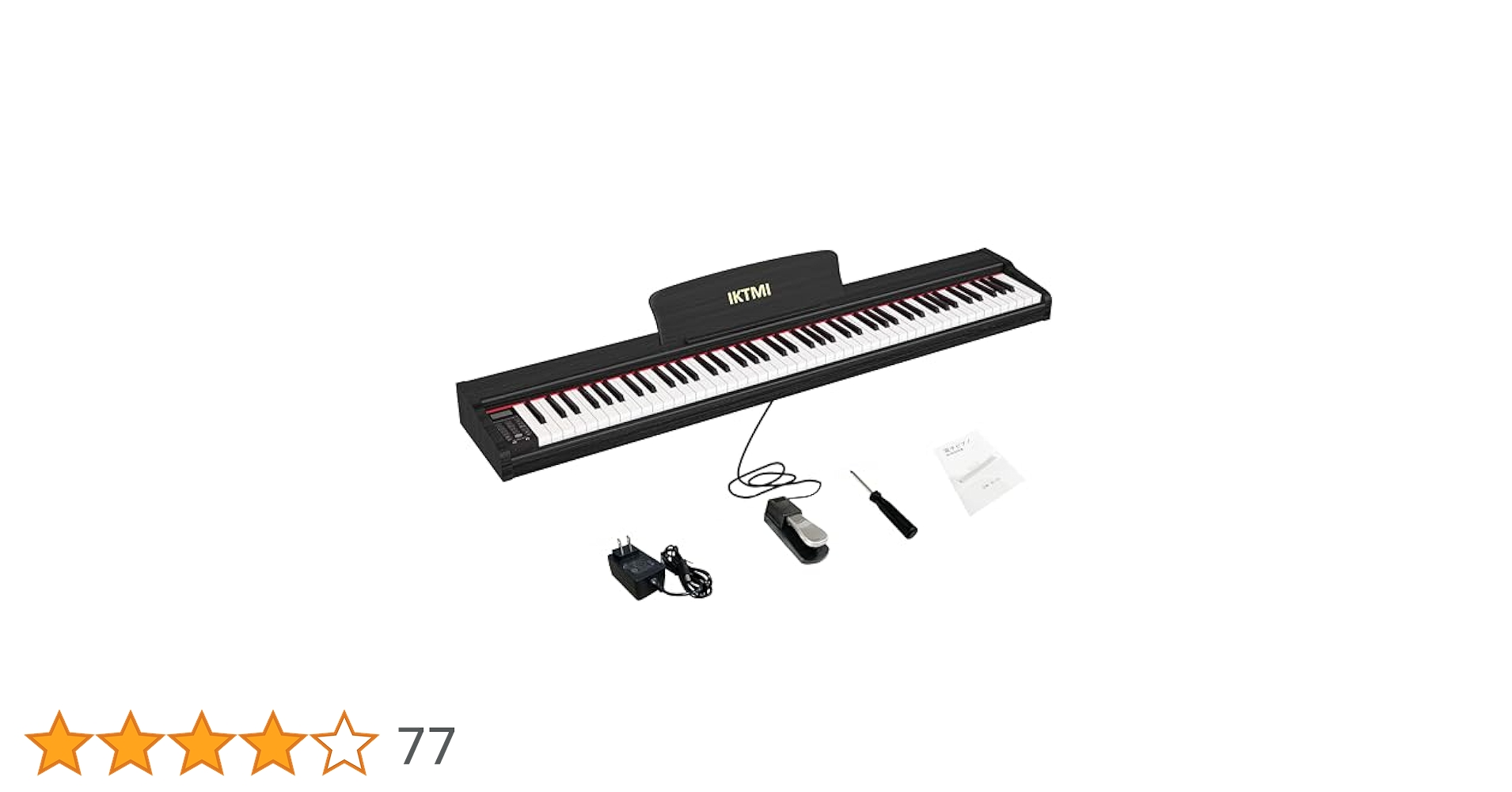 ❤️1品限り❤️IKTMI電子ピアノ 88鍵盤 木製 ペダル付き ハンマーアクション Amazon | IKTMI 電子ピアノ ハンマーアクション 88鍵盤 木製