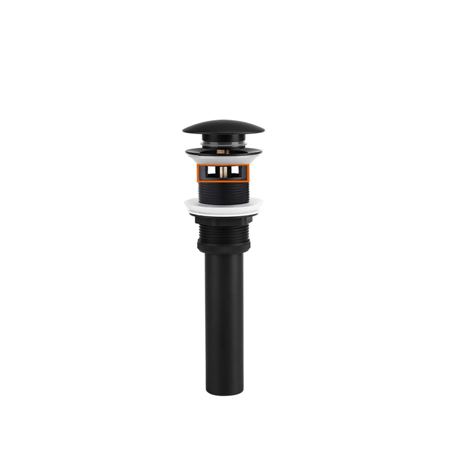 1 Pcs Black Bathroom Basin Bottle Trap Sink Waste Siphon Pipe Kits Stopper Drain Fittings for DIY Tools(Pop Overflow)