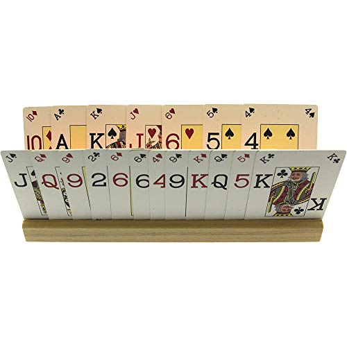 Brimtoy BT390817-4 m - Juego de 4 Soportes de Madera para Tarjetas (24 cm)