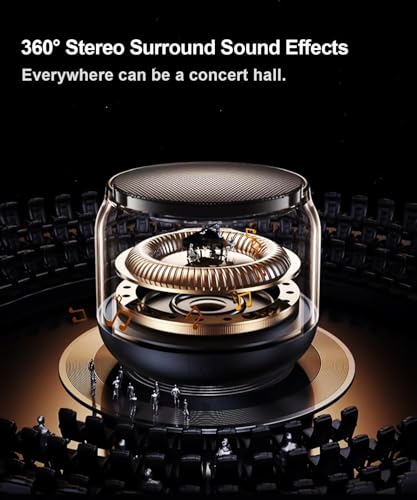 Bluetooth Speaker, Portable Wireless Bluetooth Speaker with Colorful Lights,5-20 Hour Playtime,Bluetooth 5.2 USB C Fast Charge,Mini Speaker with Wireless Stereo Pairing,Gifts for Outdoor, Travel, Home - Image 2