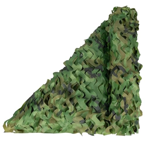 Sitong Bulk Roll Camo Netting For Hunting Military Decoration Sunshade, Woodland Camo 210d, 1.5Mx2.5M(4.9ftx8.2ft)