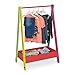 Relaxdays Stand Appendiabiti per Bambini, con Pratico Scomparto, Guardaroba a Giorno, HxLxP: 99x64,5x42 cm, Colorato, 80% Fibra 20% Legno