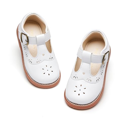 Image of PHIRAMIN Toddler Girl Mary Jane Dress Shoes-Little Girl School Uniform Shoes for Wedding Party