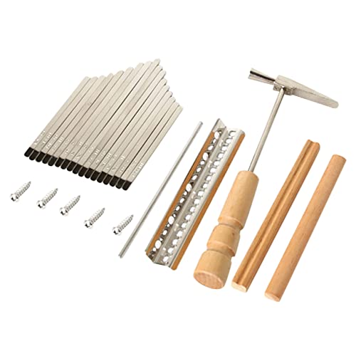 Milisten Kalimba Estilhaços De Polegar Pianos Acessórios Chave 1 Conjunto 17 Peças De Reposição De P
