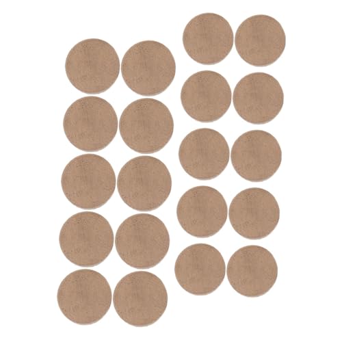 BESTonZON 20pcs Leather Tips for Pool Cues Billiard Stick Replacement Tips Easy to Install Lightweight Pool Necessity for Beginners Professionals