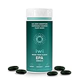 Iwi Life Omega-3 Oil EPA - Algae Oil Softgel Capsules - 100% Vegan Non GMO, Better Absorption - Supports Immune System Response - 30 Day Supply