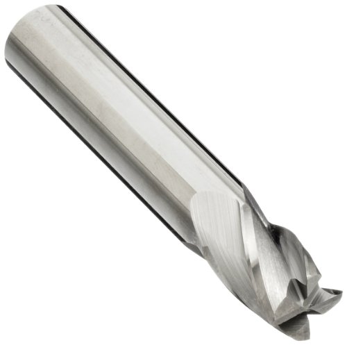 Melin Tool CCMGS Carbide Corner Radius End Mill, Uncoated (Bright) Finish, 30 Deg Helix, 4 Flutes, 1.5000