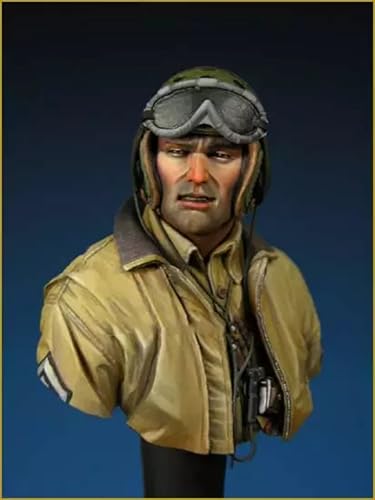 Busto de resina 1/10 soldado estadounidense miniatura histórica de colección