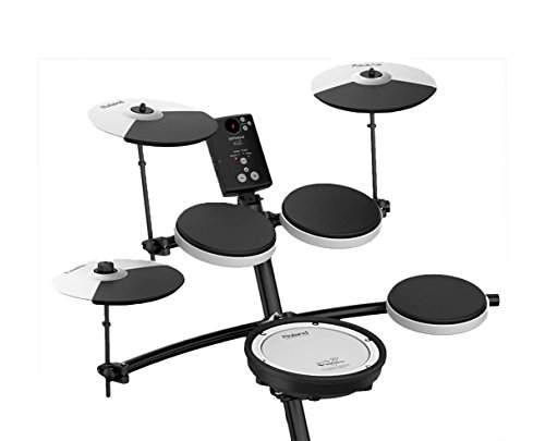 Roland TD1KV V-Drum Kit de batería electrónica compacta, patada silenciosa, cabeza de tambor de malla