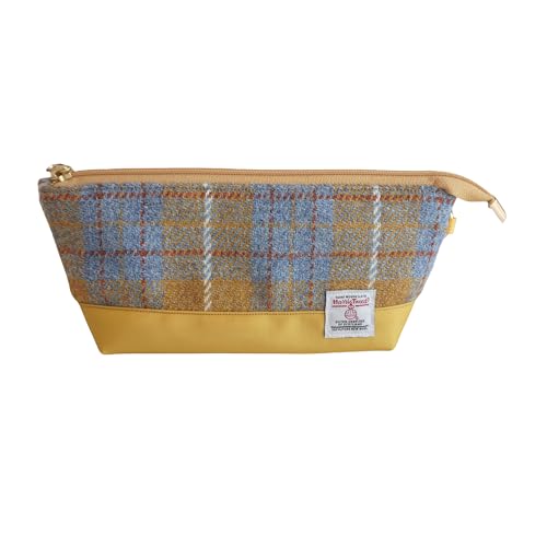 Harris Tweed �|�[�`�A100%�E�[���A�`�F�b�N���A���σ|�[�`�E�y���P�[�X���p�A�C�G���[�E�u���[ (�u���[/�C�G���[) [���s�A���i]