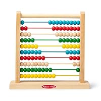 Melissa & Doug Abacus - Classic Wooden Educational Counting Toy With 100 Beads