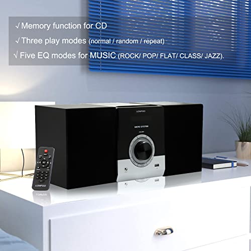LP-886 Chaîne Hi-FI CD Système, Micro Hi-FI Audio Domestique 30W, Bluetooth Lecteur CD Radio FM avec Entrée USB, Entrée… - Les Beatles, Paul McCartney, John Lennon, RIngo Starr, George Harrison LP-886 Chaîne Hi-FI CD Système, Micro Hi-FI Audio Domestique 30W, Bluetooth Lecteur CD Radio FM avec Entrée USB, Entrée… – Image 3