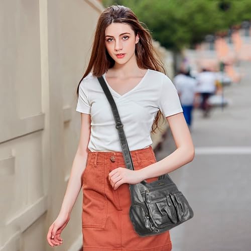 Image of Angel Kiss Crossbody Bags for Women, Ladies Shoulder Handbags and Purses Medium Faux Leather Pocketbooks | Ladies