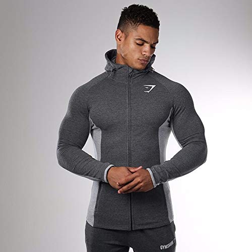 ZJW Muscle Shark Collants Stretch : Veste sport hommes automne-hiver