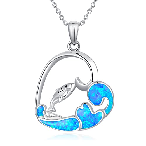 Collier en argent sterling 925 dragon requin pendentif animal