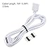 uxcell 4 Pin 10mm RGB LED Strip Light Connector Extension Cable 1M Length White 2Pcs with 4Pcs Male 4 Pin Plugs