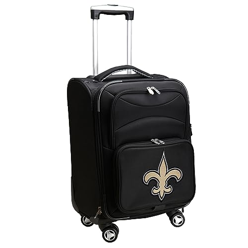 Denco MOJO Black New Orleans Saints 21" Softside Spinner Carry-On