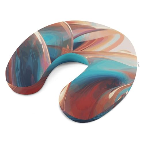Almohada de viaje espuma viscoelástica 30 cm U miniatura 6