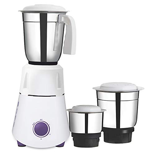Image of Baltra STYLO DLX 3 Jar Mixer Grinder 550 Watts White(ISI Certified, 2year Warranty with Doorstep Service)