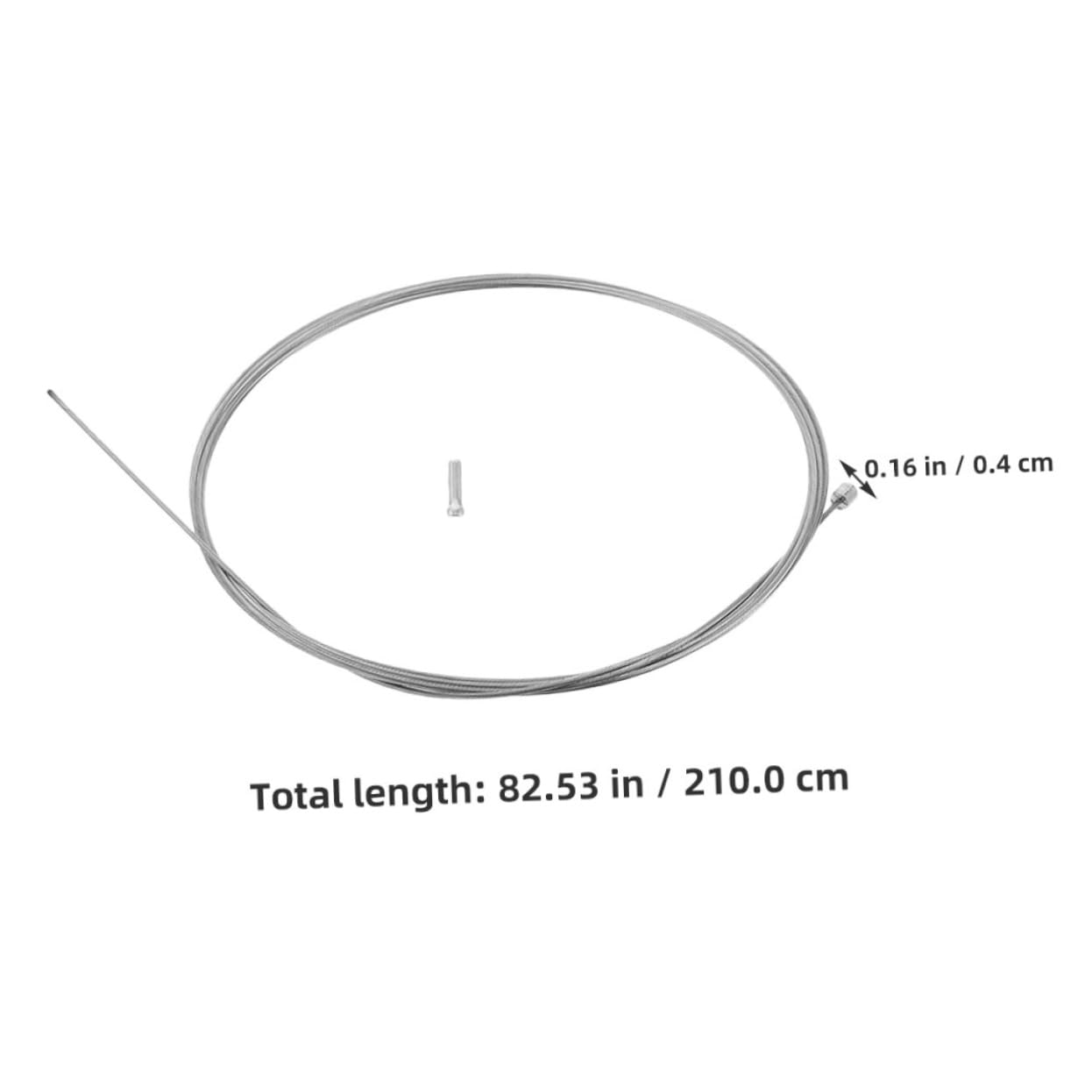 Abaodam 2pcs Bicycle Brake Cable Kit Stainless Steel Transmission Shift Line for Mountain and Road Bikes Durable Low Noise Derailleur Wire for Reliable Performance