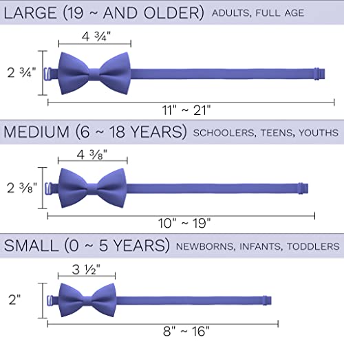 Image of Bow Tie House Mens Bowties Pre-tied Shape Clip on Bowtie Solid Men Formal Wear for kids, baby boys, toddler any age bow ties