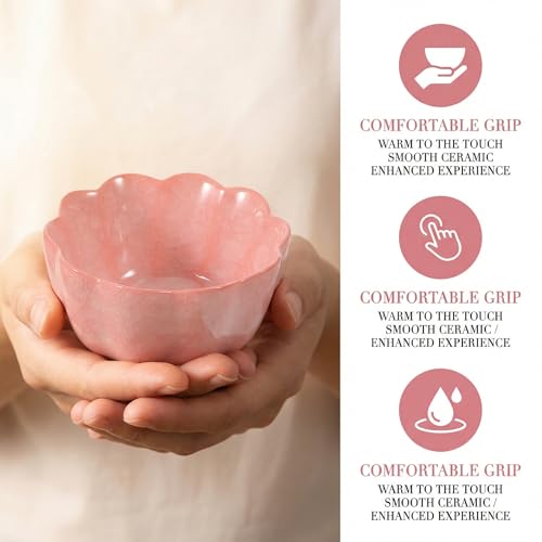 Bowl facial de cerámica rosa para mezclar aceites esenciales 60ml miniatura 3