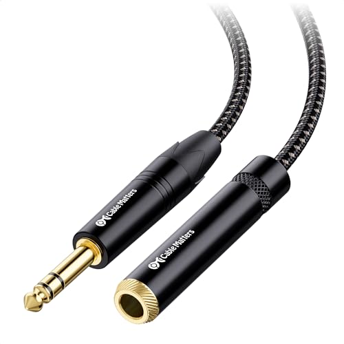 Câble d'extension tressé 6,35 mm anti-nœuds de 7,6 m TRS