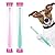 Molain Dog Toothbrush 360 Degree, 2 Set Silicone Handle Cat Toothbrushes with Storage Box, Puppy Dogs Pet Tooth Cleaning Kit (Pink+Blue)